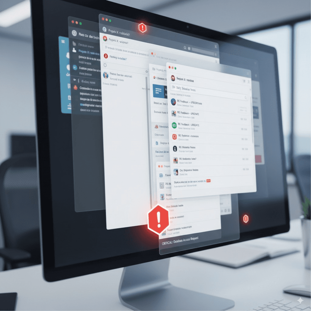 Ícone de chat fragmentado representando perda de chamados